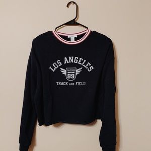 Los Angeles Track and Field Cropped Crew